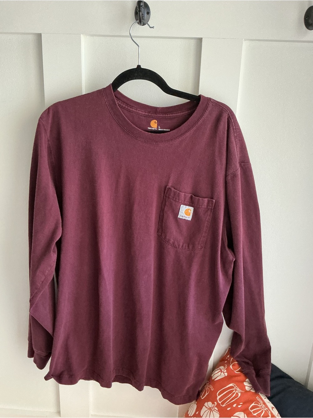 Carhartt Kids Long-Sleeve Pocket Tee - Wine